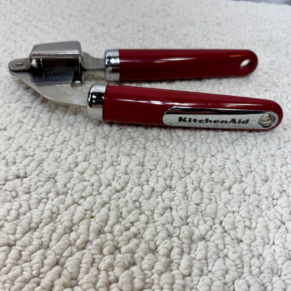 Garlic Press KitchenAid Classic Stainless Steel Empire Red Manual 7" 2002/03